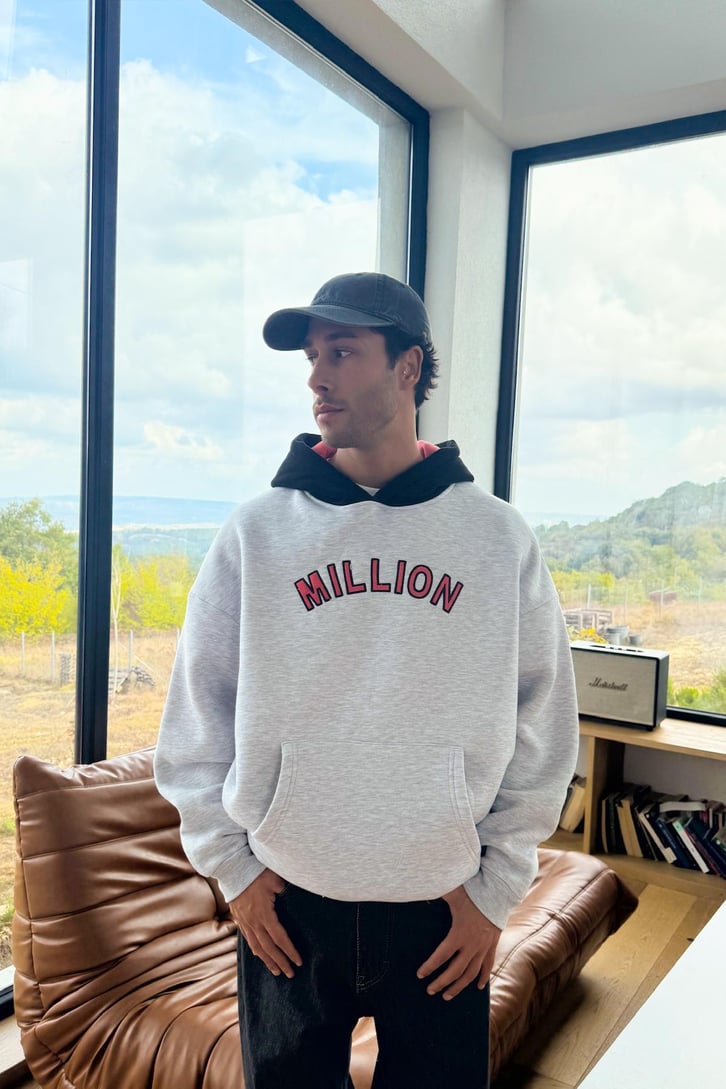 Million Baskılı Hoodie