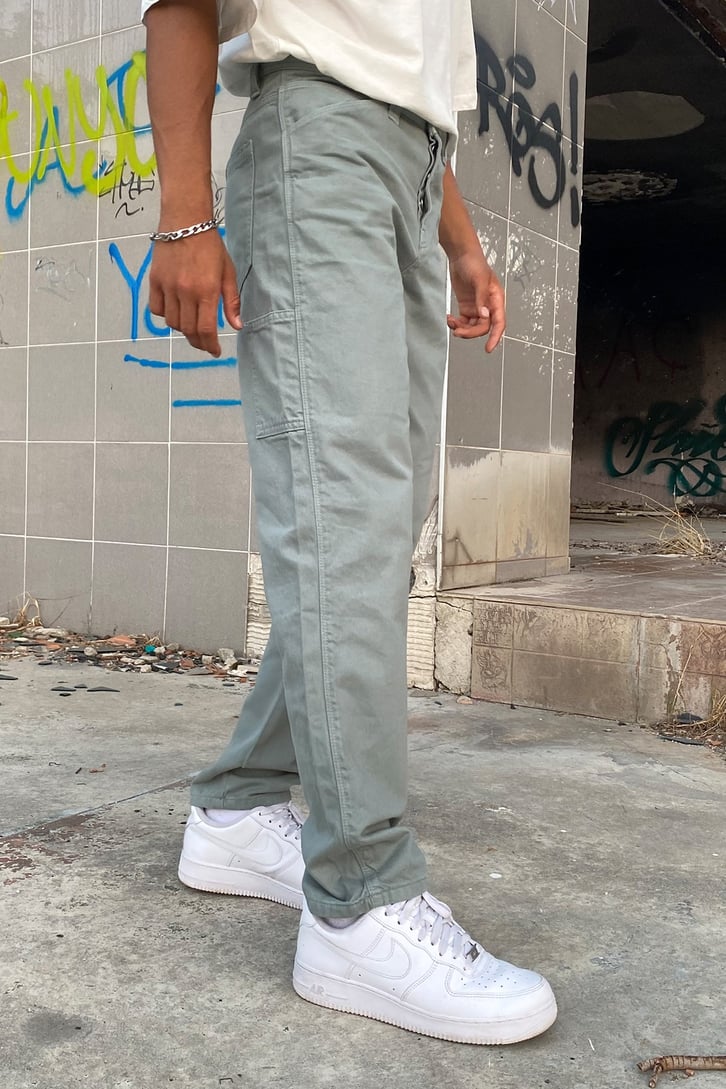 Mini Cep Detay Su Yeşili Regular Fit Jean