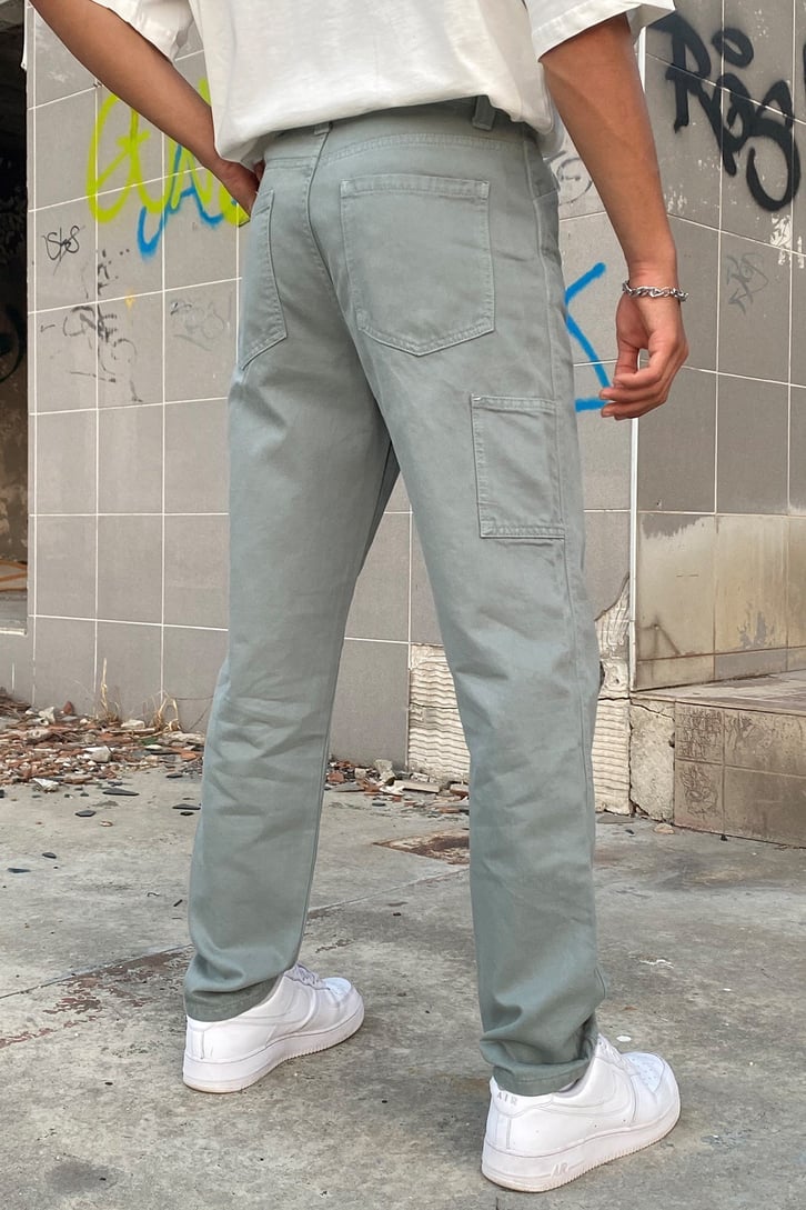 Mini Cep Detay Su Yeşili Regular Fit Jean