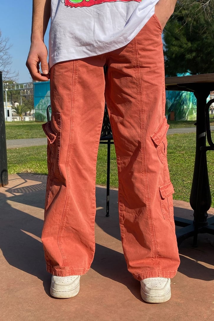 Mini Cep Extra Baggy Fit Kiremit Pants
