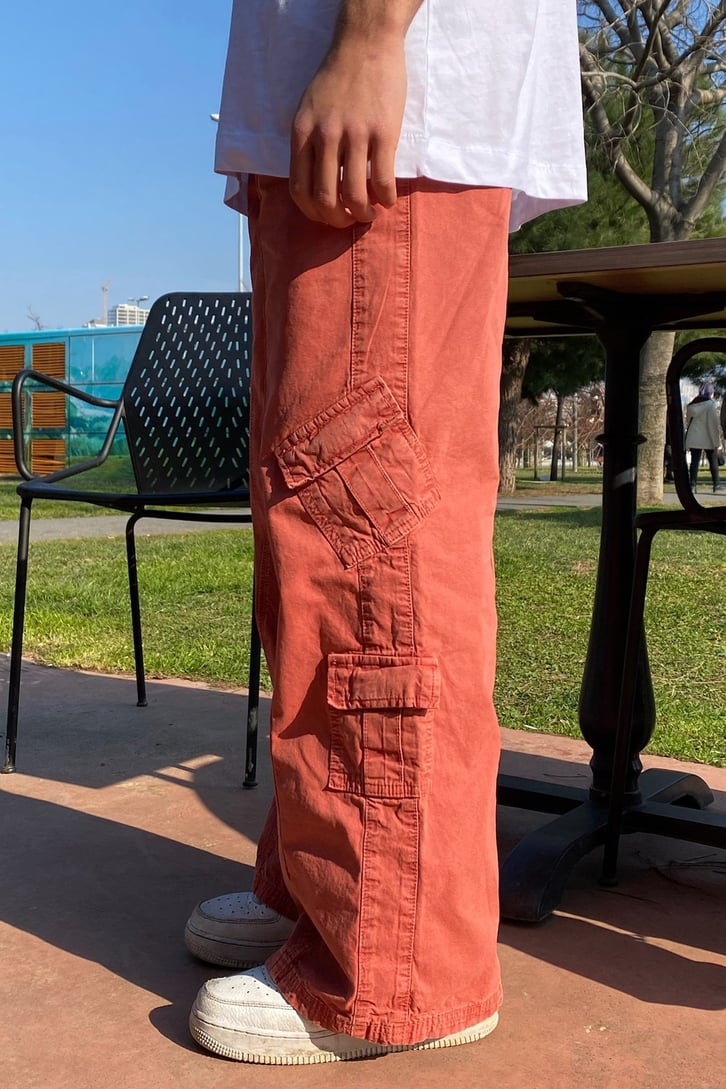 Mini Cep Extra Baggy Fit Kiremit Pants