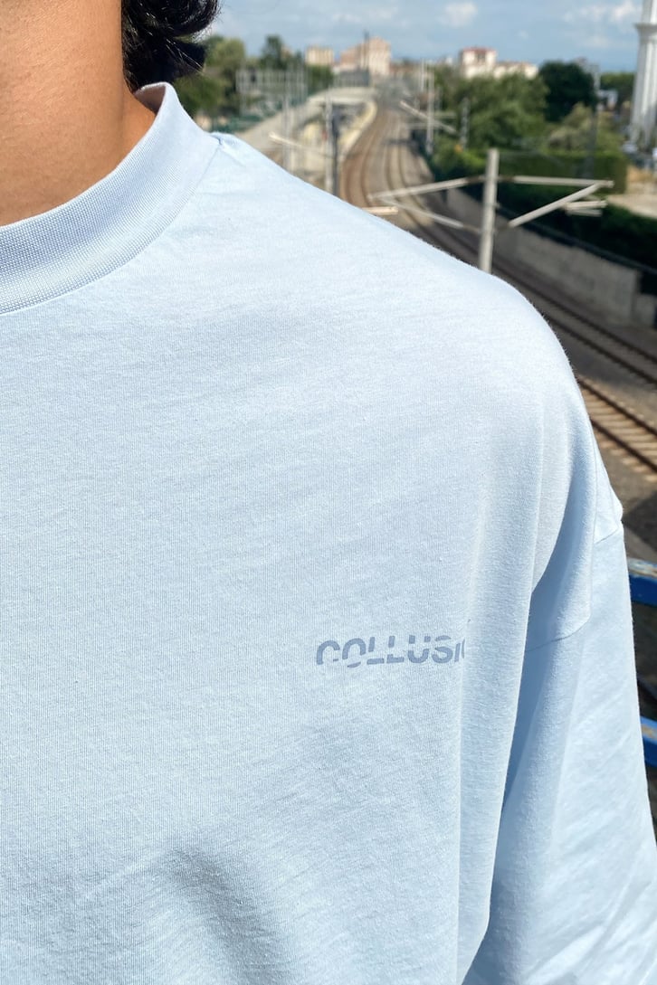 Mini Chest Logo Bebe Mavisi Oversize Tshirt