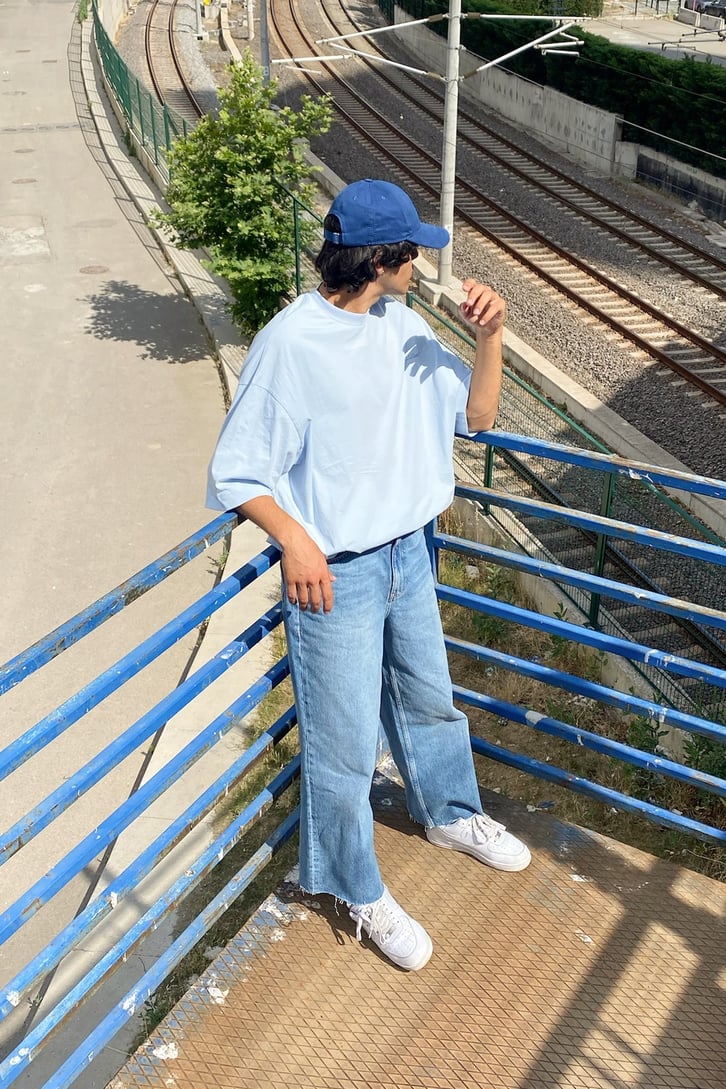 Mini Chest Logo Bebe Mavisi Oversize Tshirt