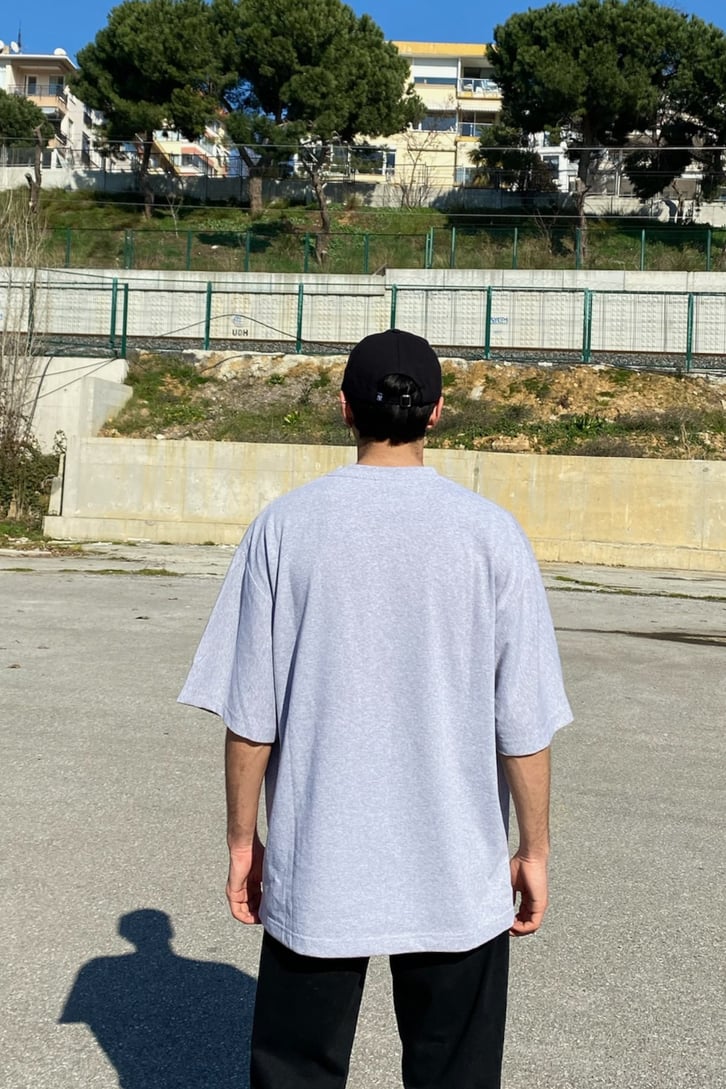 Mini Chest Logo Printed Oversize Grimelanj Tshirt