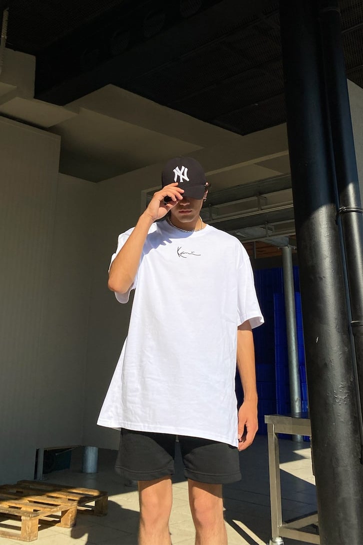 Mini Chest Nakışlı Oversize Tshirt