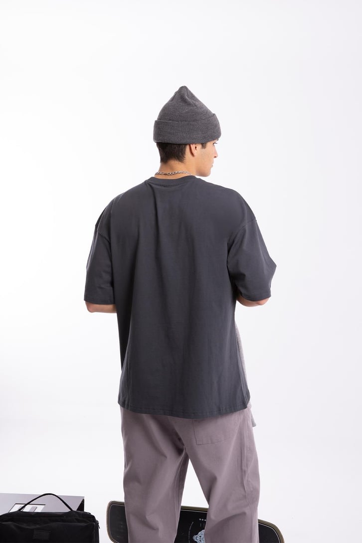 Mini Logo Nakışlı Oversize Tshirt