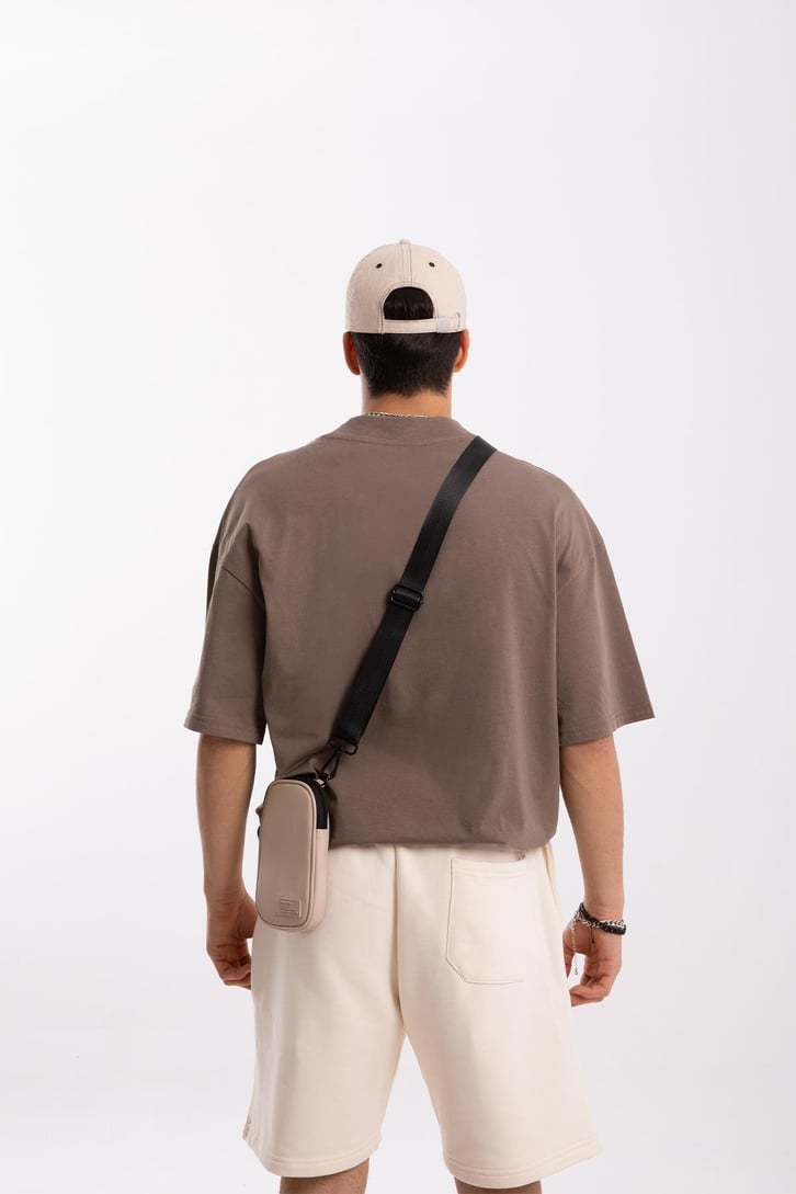 Mini Text Baskılı Oversize Tshirt