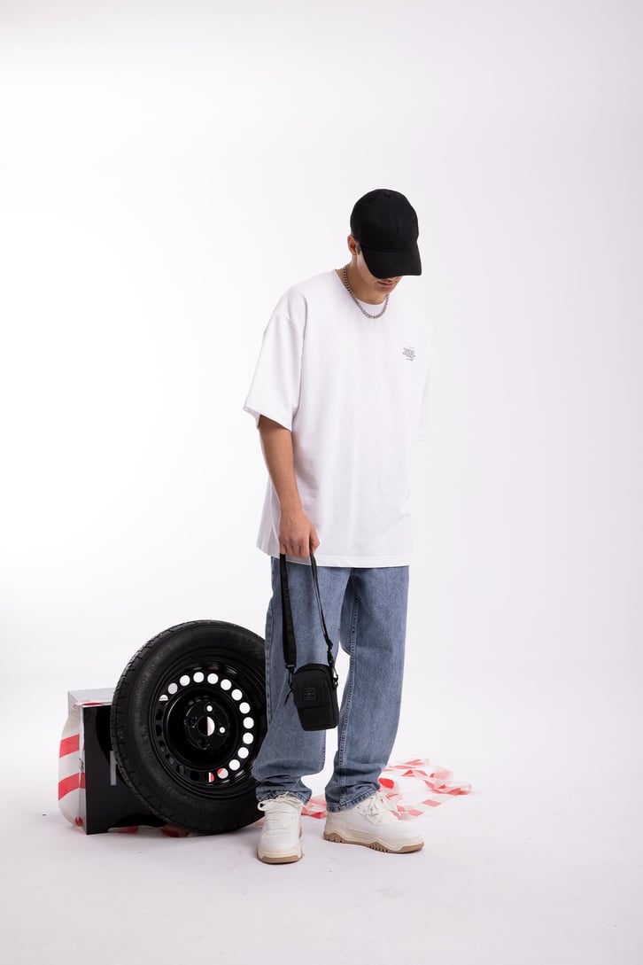 Mini Text Printed Oversize Tshirt