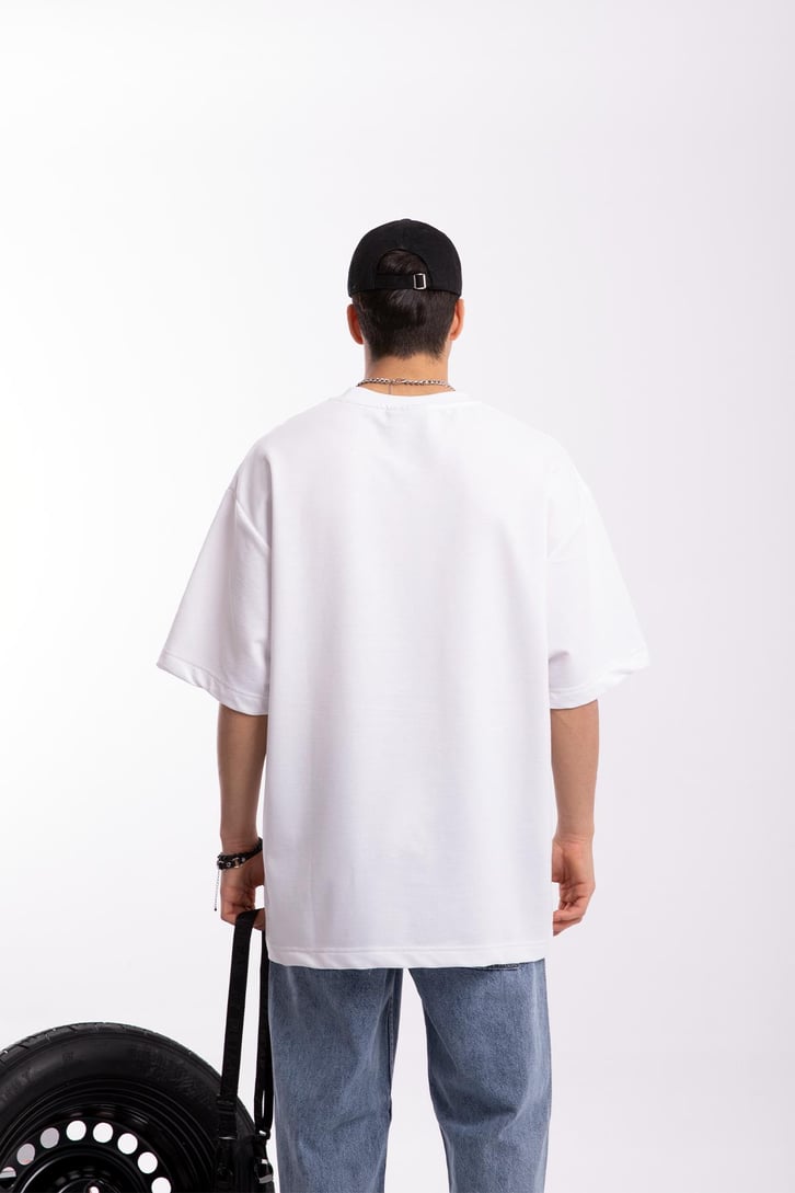 Mini Text Printed Oversize Tshirt