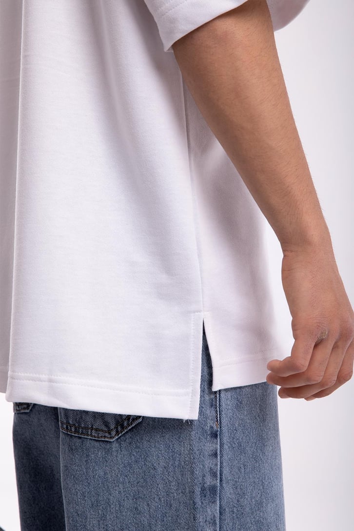 Mini Text Printed Oversize Tshirt