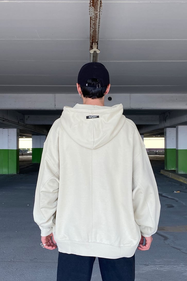 MİNİMAL BASKILI OVERSIZE HOODIE