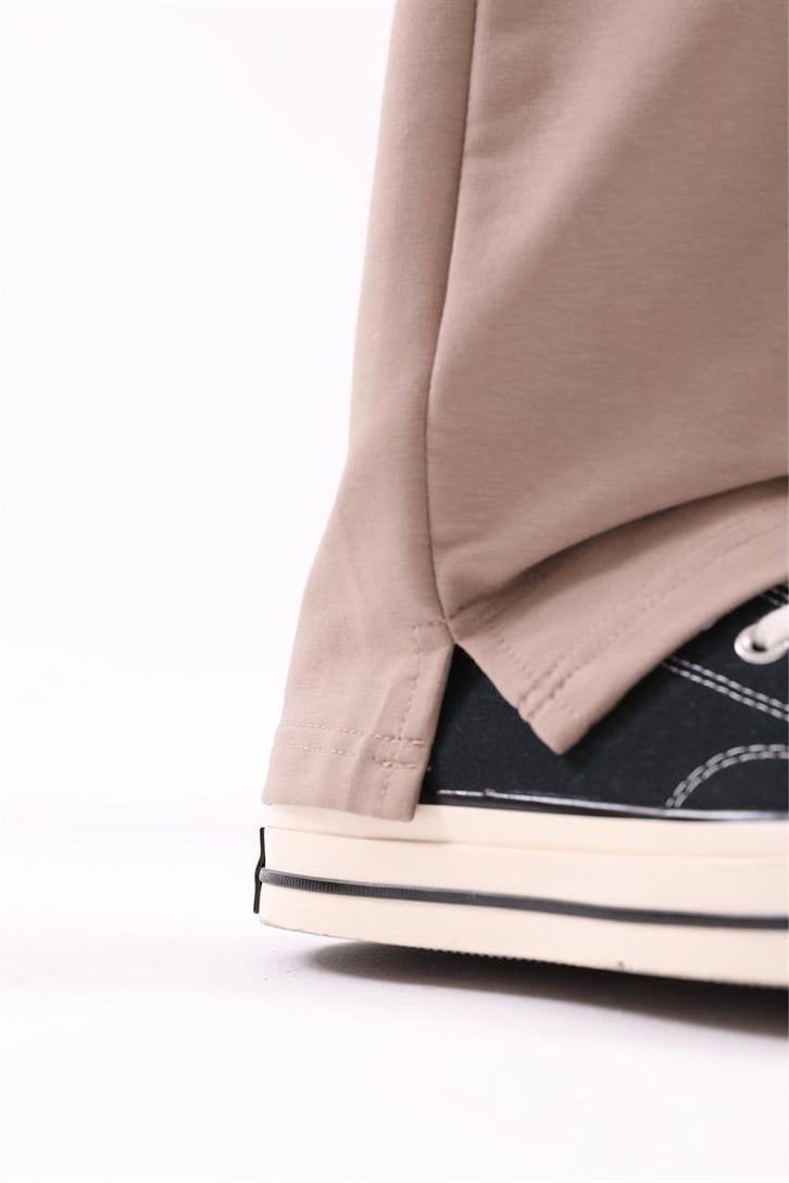 Minimal Logo Baskılı Vizon Eşofman Takımı