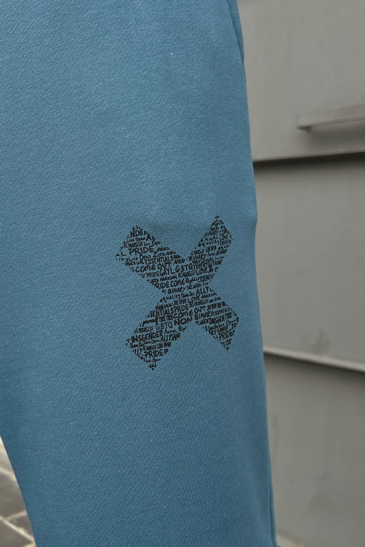 Minimal X Baskılı Jogger Fit Eşofman