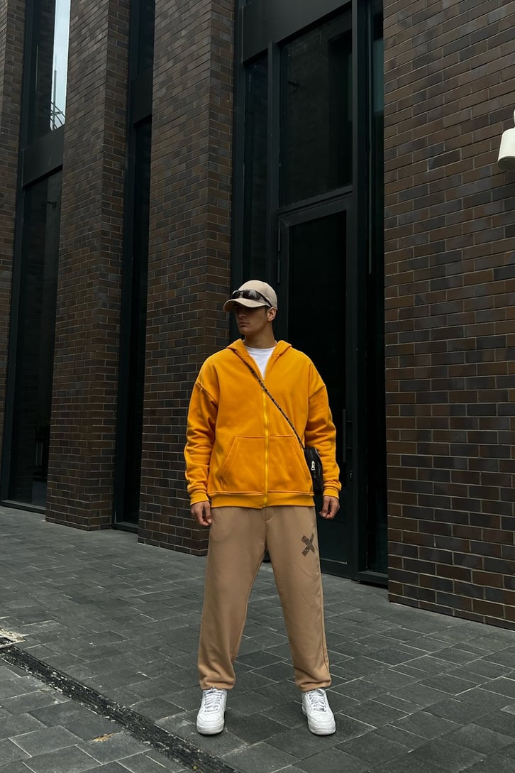 Minimal X Basklı Jogger Fit Eşofman Altı