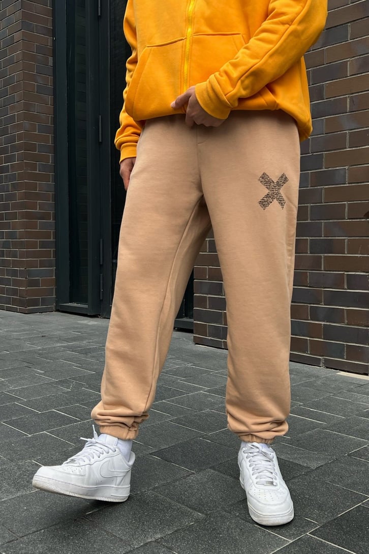 Minimal X Basklı Jogger Fit Eşofman Altı