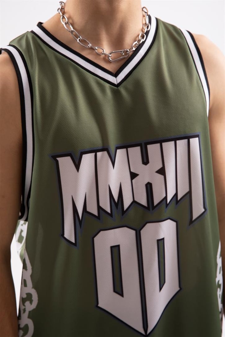 MMXIII 00 Baskılı Yeşil Forma