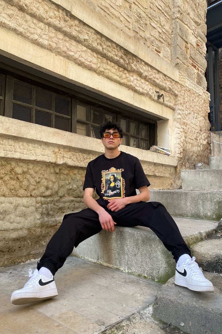 Monalisa Oversize Printed Tee