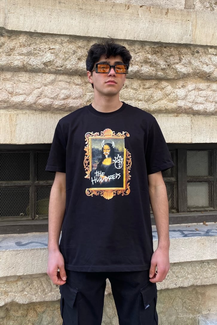 Monalisa Oversize Printed Tee
