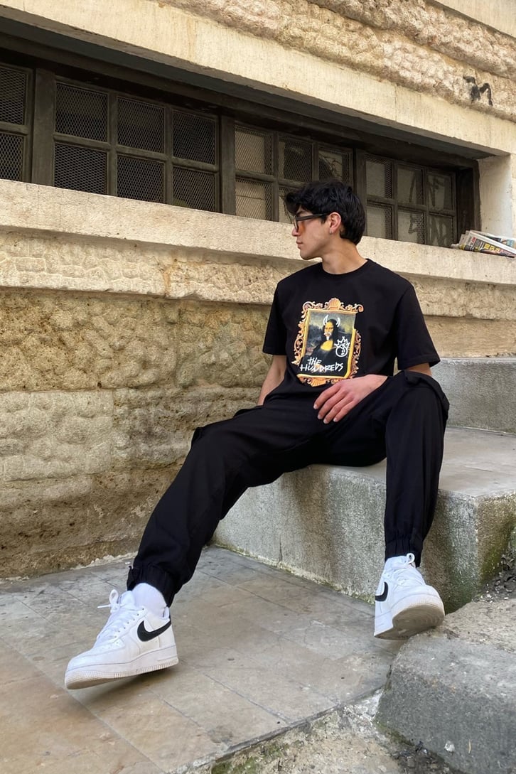 Monalisa Oversize Printed Tee