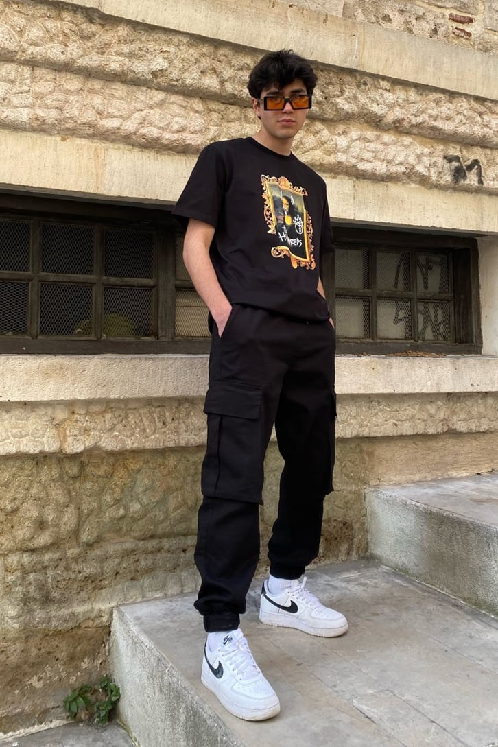 Monalisa Oversize Printed Tee