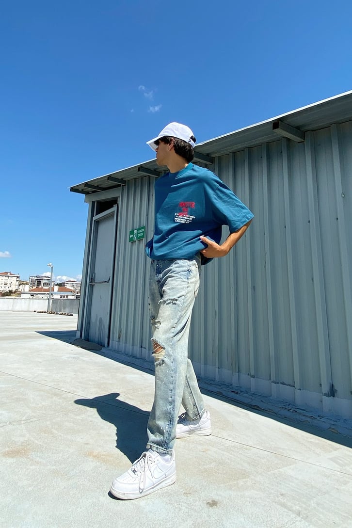 Monster You Made Baskılı Oversize Tshirt