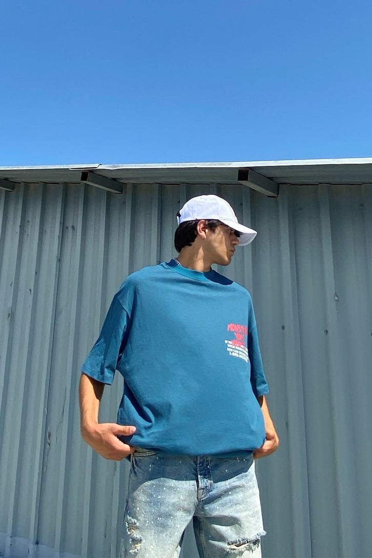 Monster You Made Baskılı Oversize Tshirt