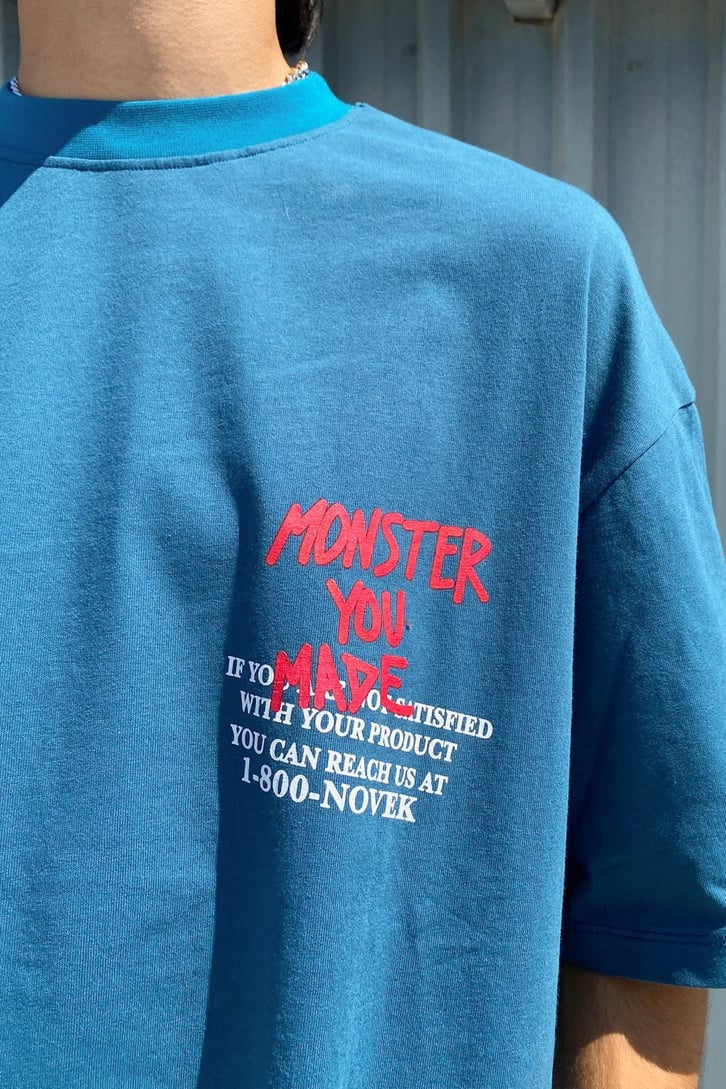 Monster You Made Baskılı Oversize Tshirt