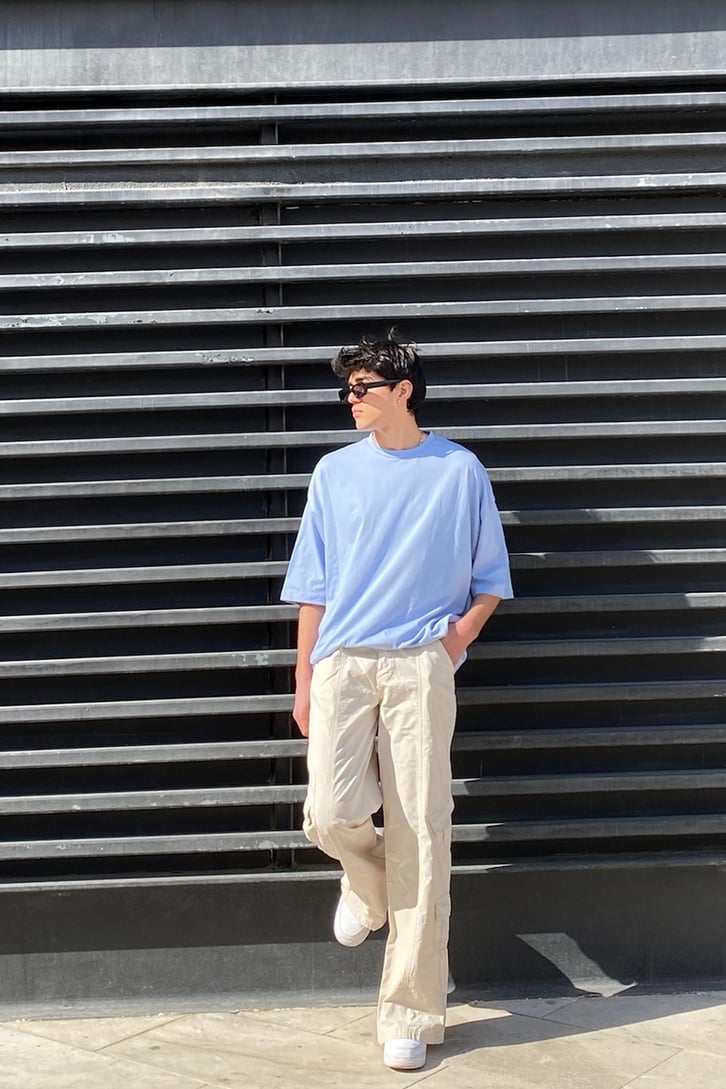 Moon Printed Oversize Tshirt