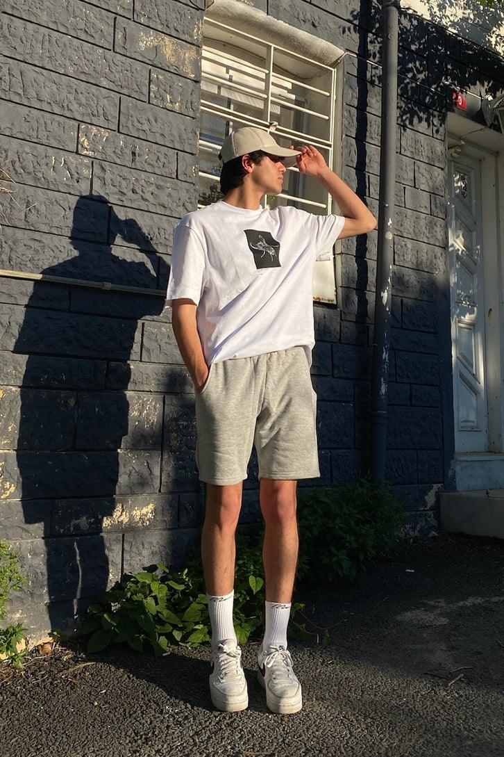 Mosquito Baskılı Beyazı Oversize Tshirt