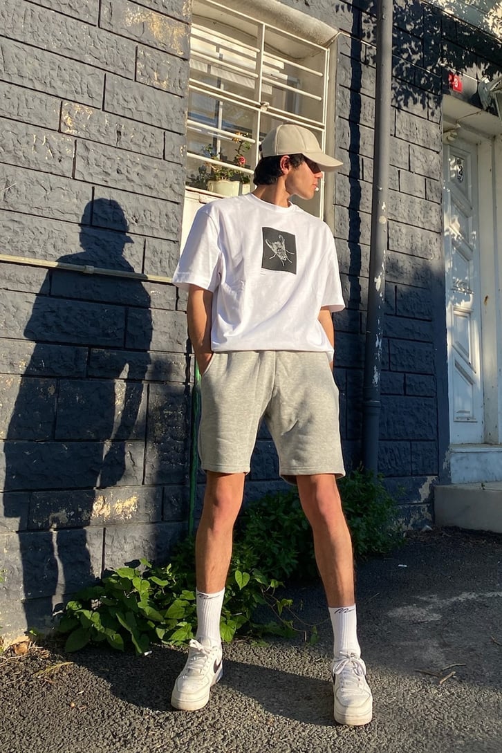 Mosquito Baskılı Beyazı Oversize Tshirt