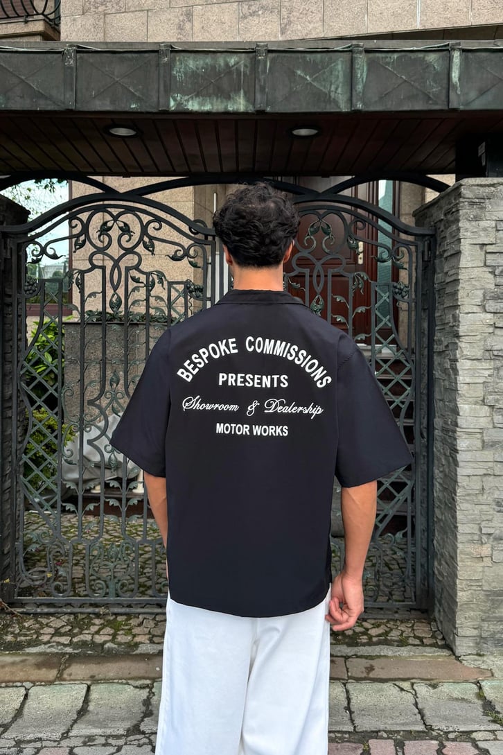 Motor Works Apaş Yaka Kısa Kol Gömlek