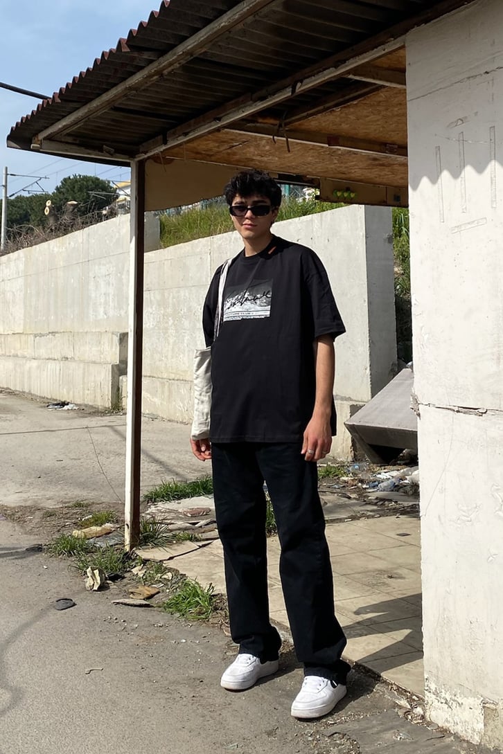 Mountain Printed Oversize Tshirt