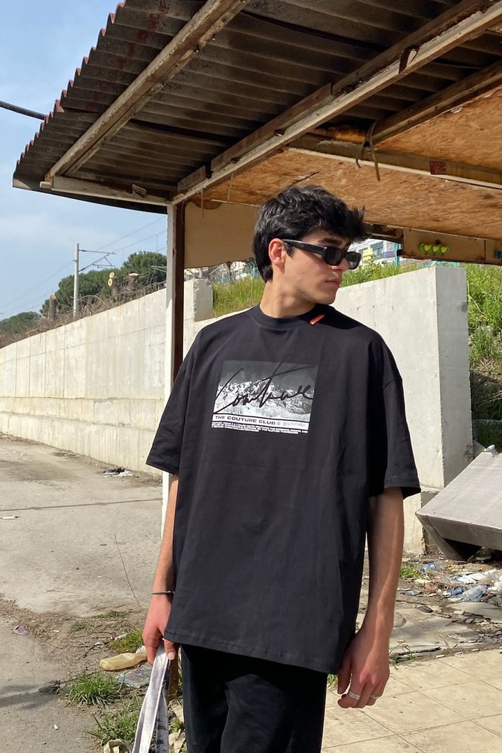 Mountain Printed Oversize Tshirt