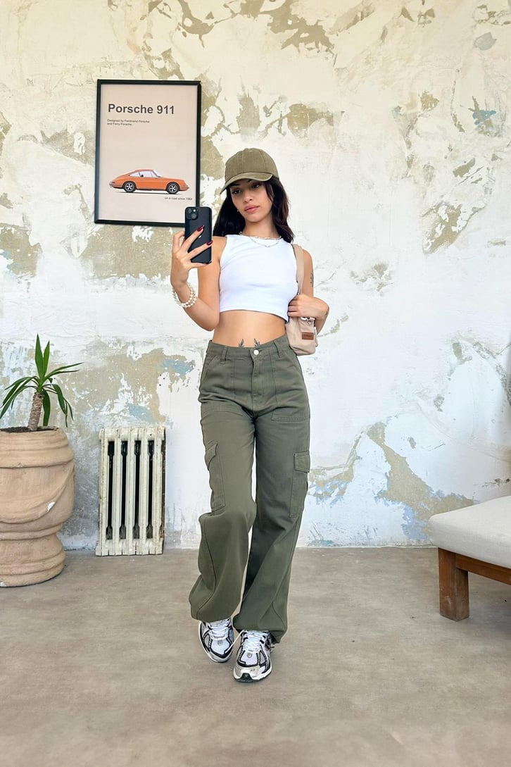 Multi Pocket Baggy Jean