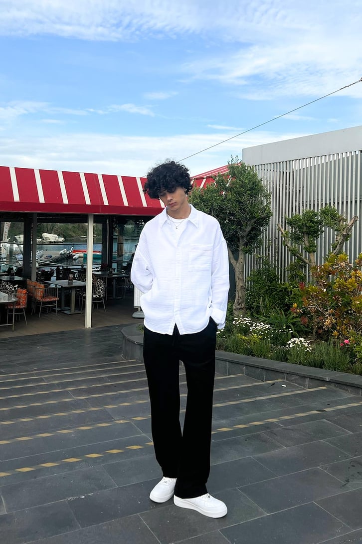 Muslin Basic Oversize Gömlek
