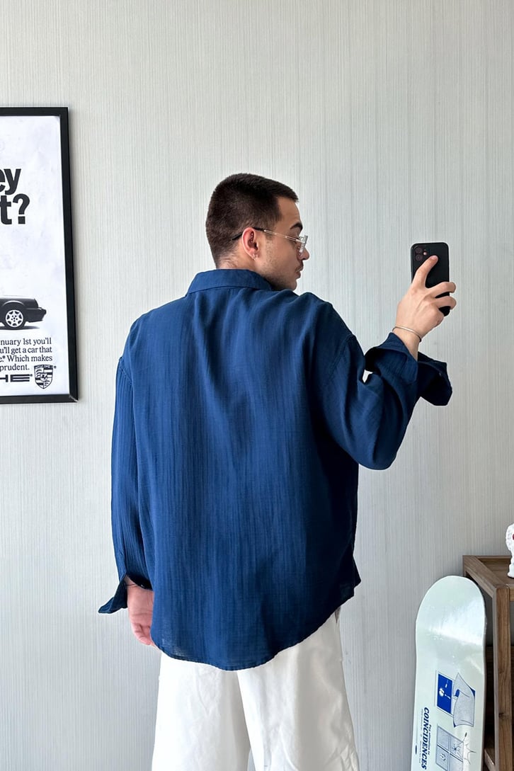 Muslin Basic Oversize Gömlek