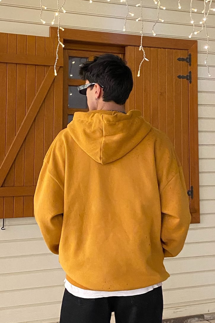 Mustard Oversize Basic Premium Hoodie