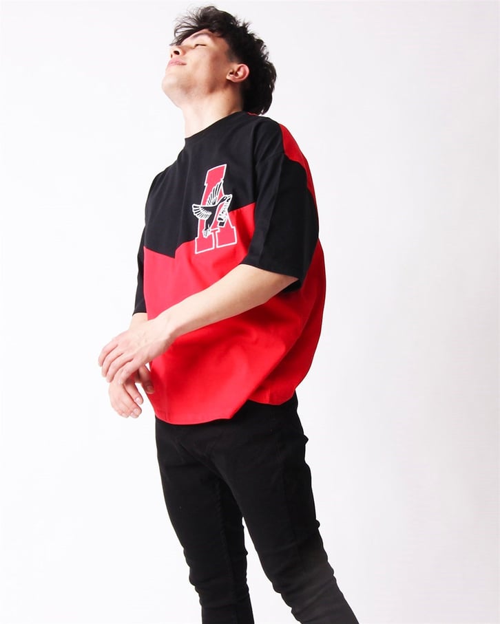NAKIŞ İŞLEMELİ OVERSIZE TSHIRT