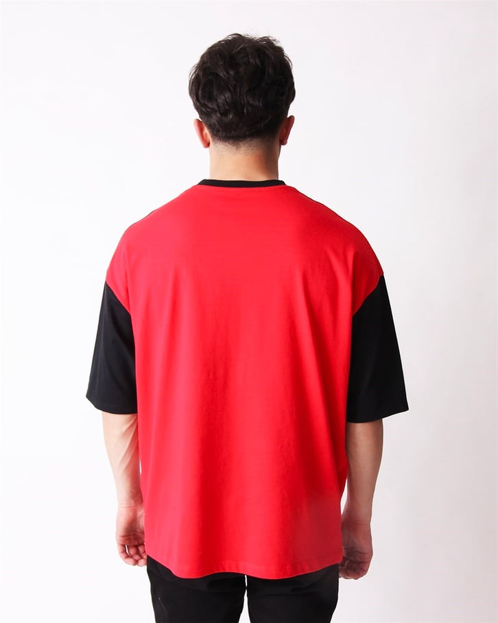 NAKIŞ İŞLEMELİ OVERSIZE TSHIRT