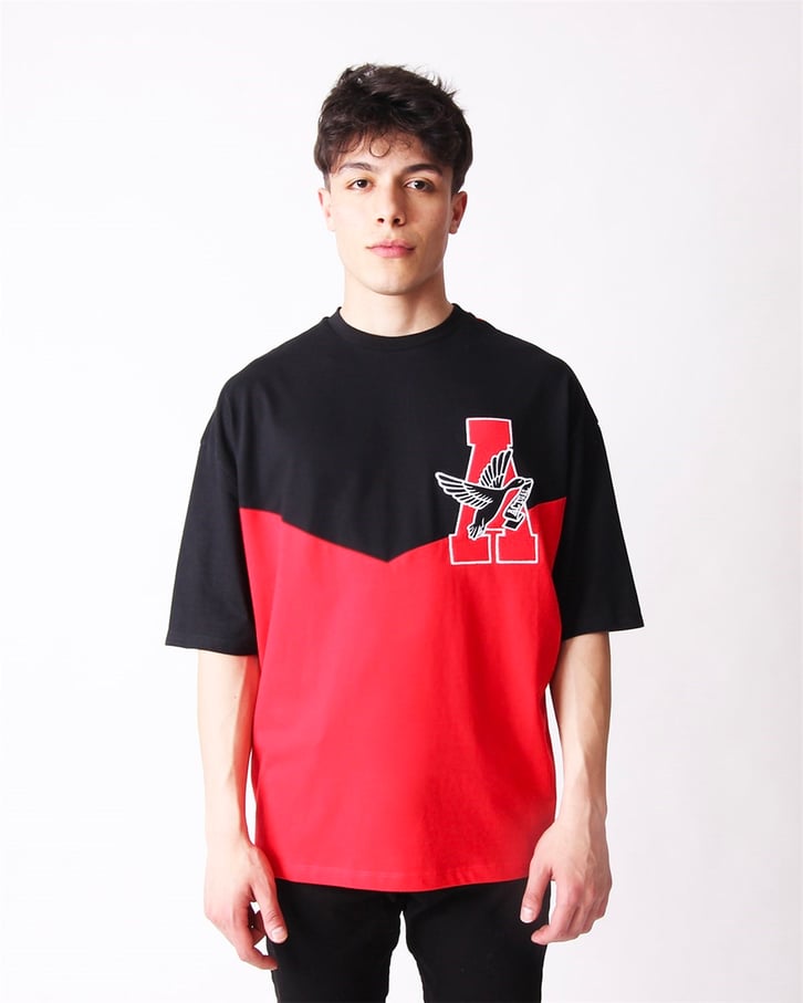 NAKIŞ İŞLEMELİ OVERSIZE TSHIRT