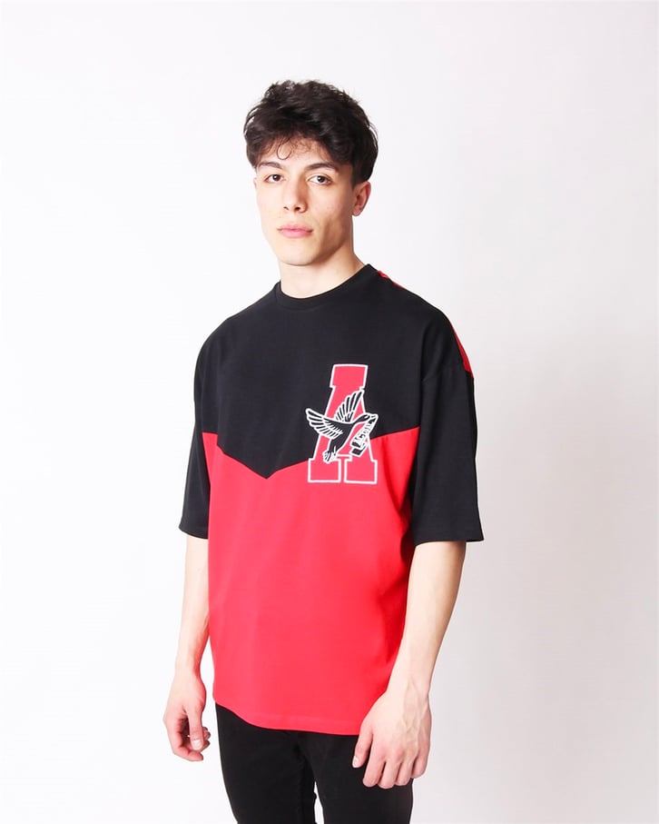 NAKIŞ İŞLEMELİ OVERSIZE TSHIRT