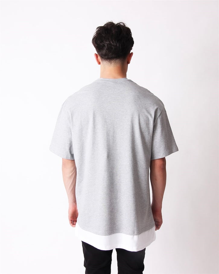 NAKIŞ İŞLEMELİ PİKE KUMAŞ OVERSIZE TSHIRT