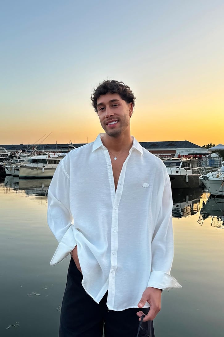 Nakışlı Oversize Gömlek