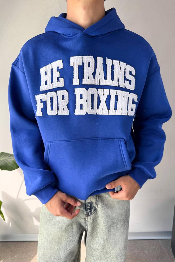 Nakışlı Oversize Hoodie
