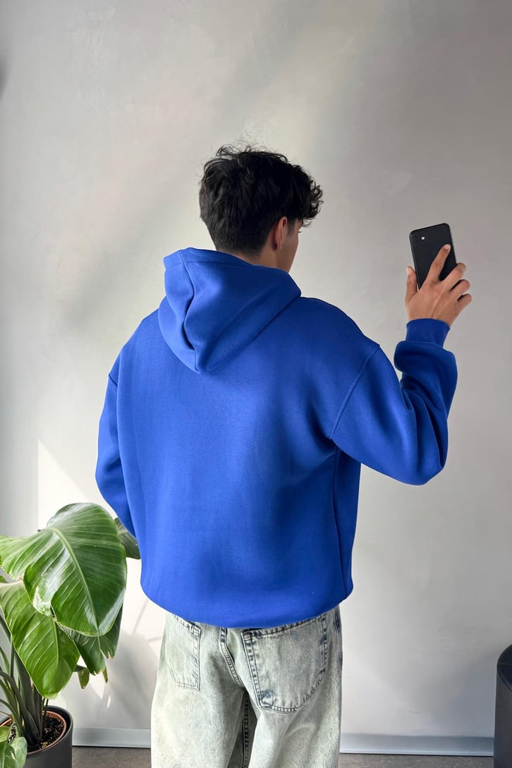 Nakışlı Oversize Hoodie
