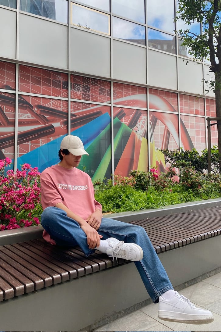 Natural Remedy Baskılı Oversize Tshirt