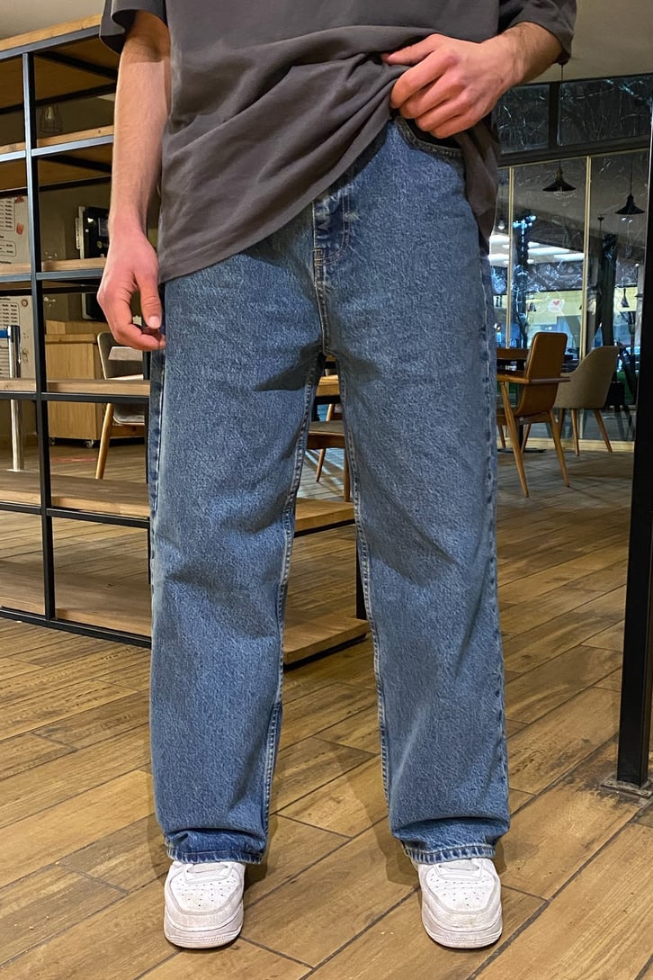 Navy Blue Baggy Fit Carpenter Jean