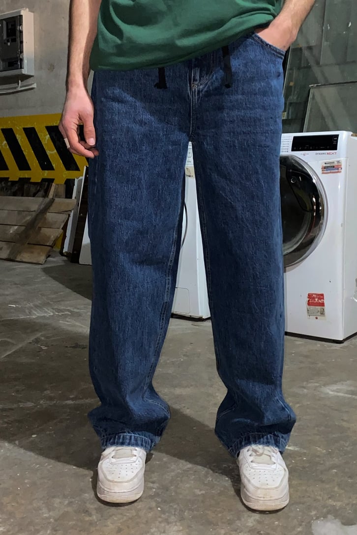 Navy Blue Basic Premium Baggy Jean