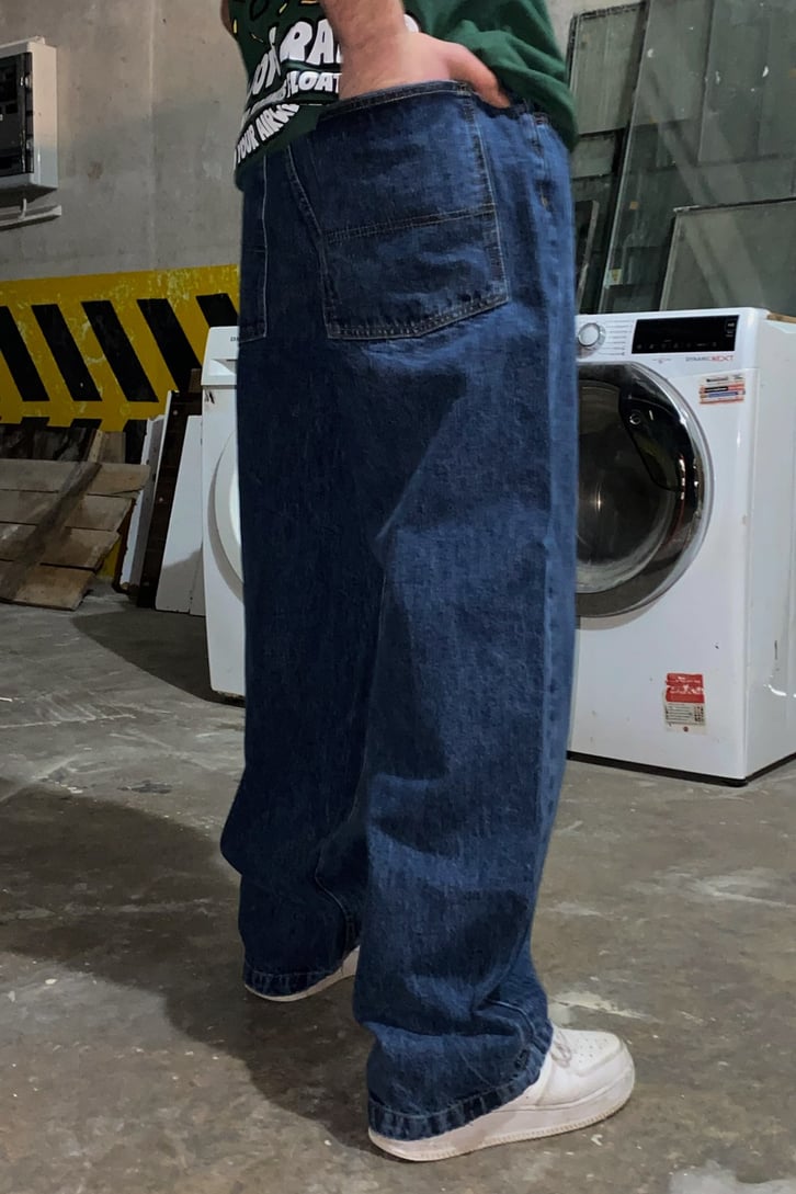 Navy Blue Basic Premium Baggy Jean