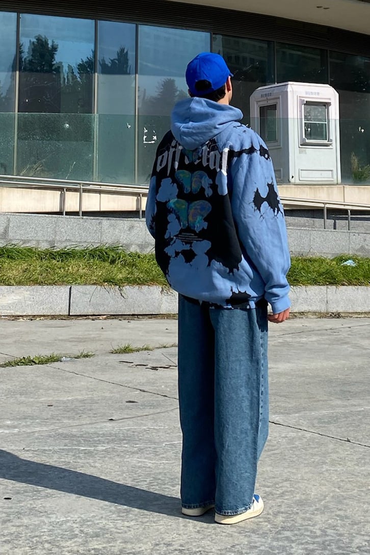 Navy Blue Extra Baggy Fit Premium Basic Jean